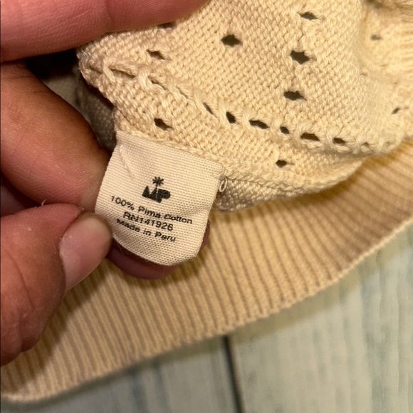 Misha & Puff Cream Knit Vest with Orange Collar - Picture 4 of 4